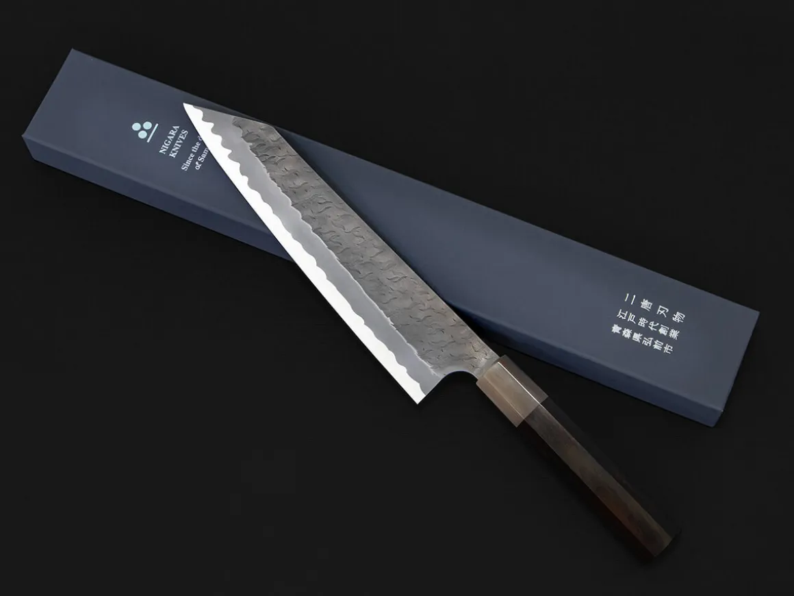 ORYOKI Gyuto Messer*AS Gyuto Kiritsuke Tsuchime 240, Ebony Handle