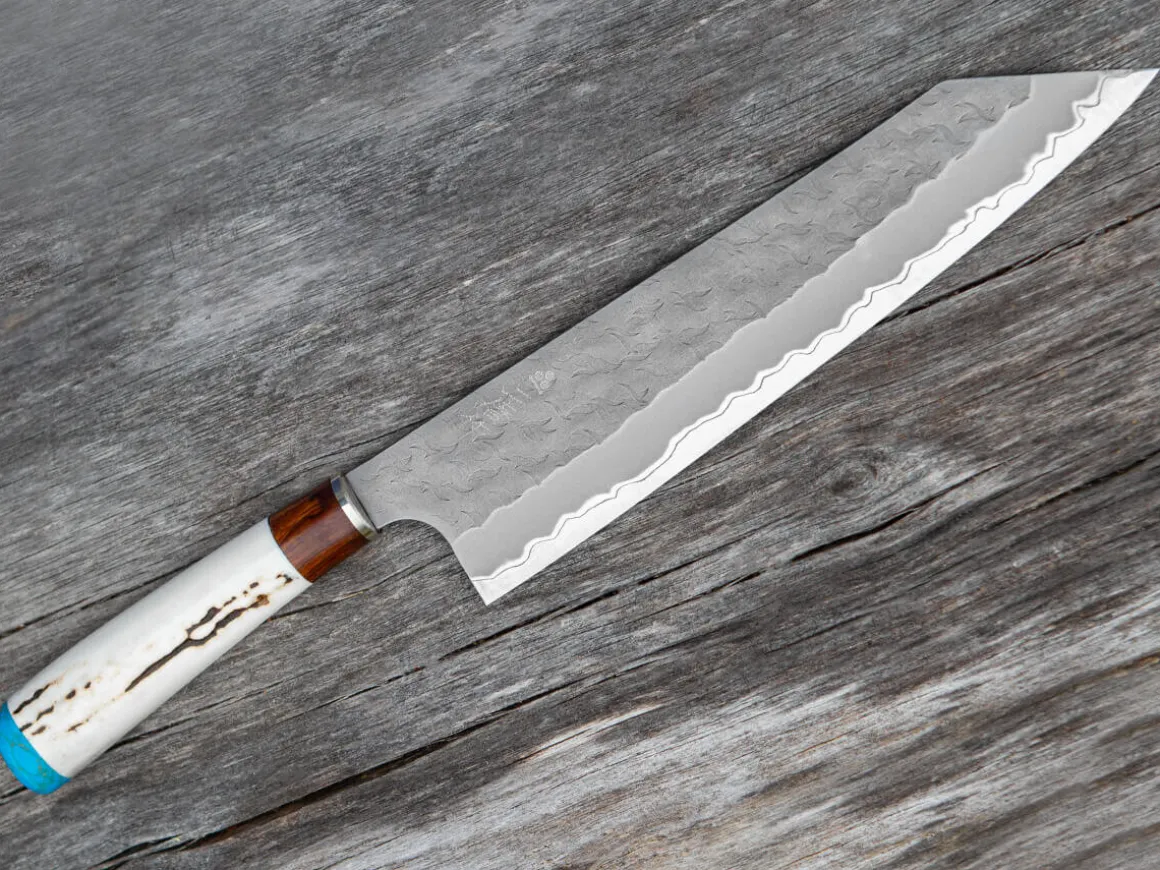 ORYOKI Gyuto Messer*AS Kiritsuke Gyuto 240 Tsuchime, Kadzuno-gara