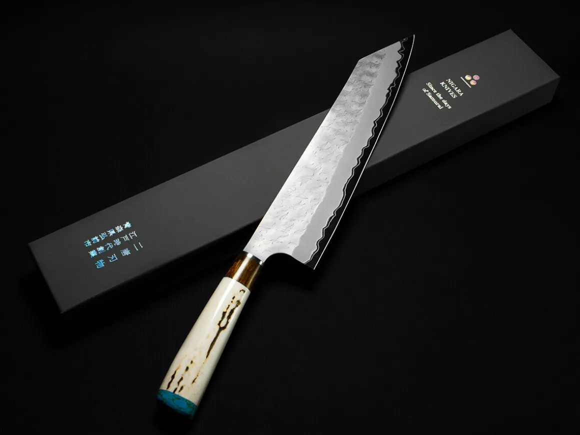 ORYOKI Gyuto Messer*AS Kiritsuke Gyuto 240 Tsuchime, Kadzuno-gara