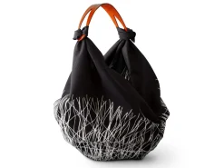 ORYOKI Furoshiki*Baumwolltasche Furoshiki Tsuru, indigo, 100 cm
