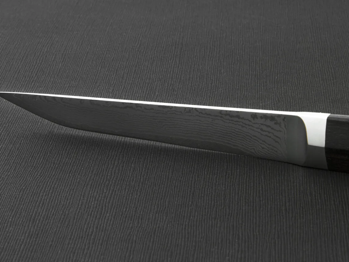 ORYOKI Damastmesser|Lacquerware*Besteck-Set WAKISASHI, Damastmesser mit Gabel