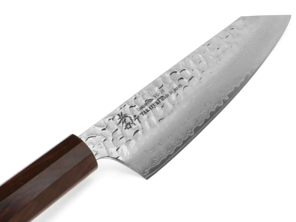 ORYOKI Bunka Messer|Damastmesser*Damastmesser Bunka 160, 33 Lagen, Ebony