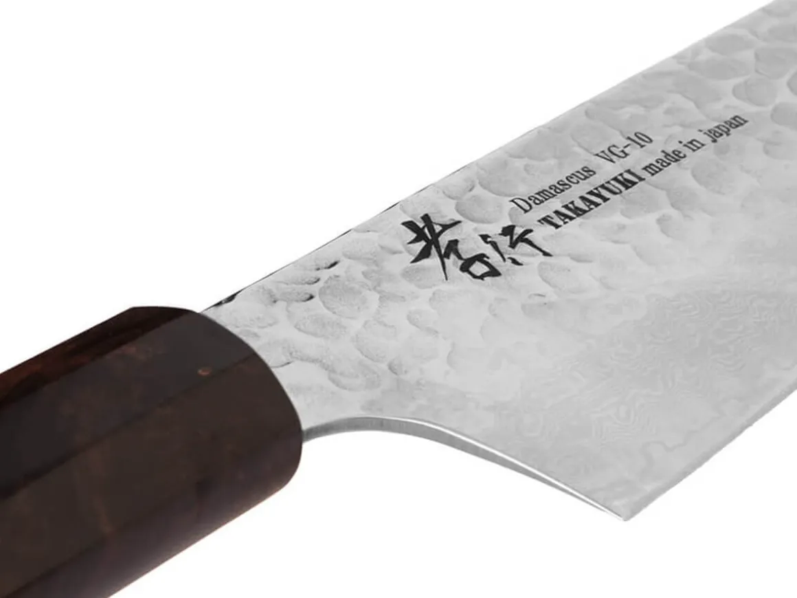 ORYOKI Bunka Messer|Damastmesser*Damastmesser Bunka 160, 33 Lagen, Ebony