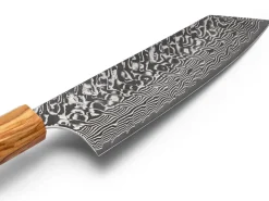 ORYOKI Bunka Messer|Damastmesser*Damastmesser Bunka 170 SG2, 63 Lagen, Olive