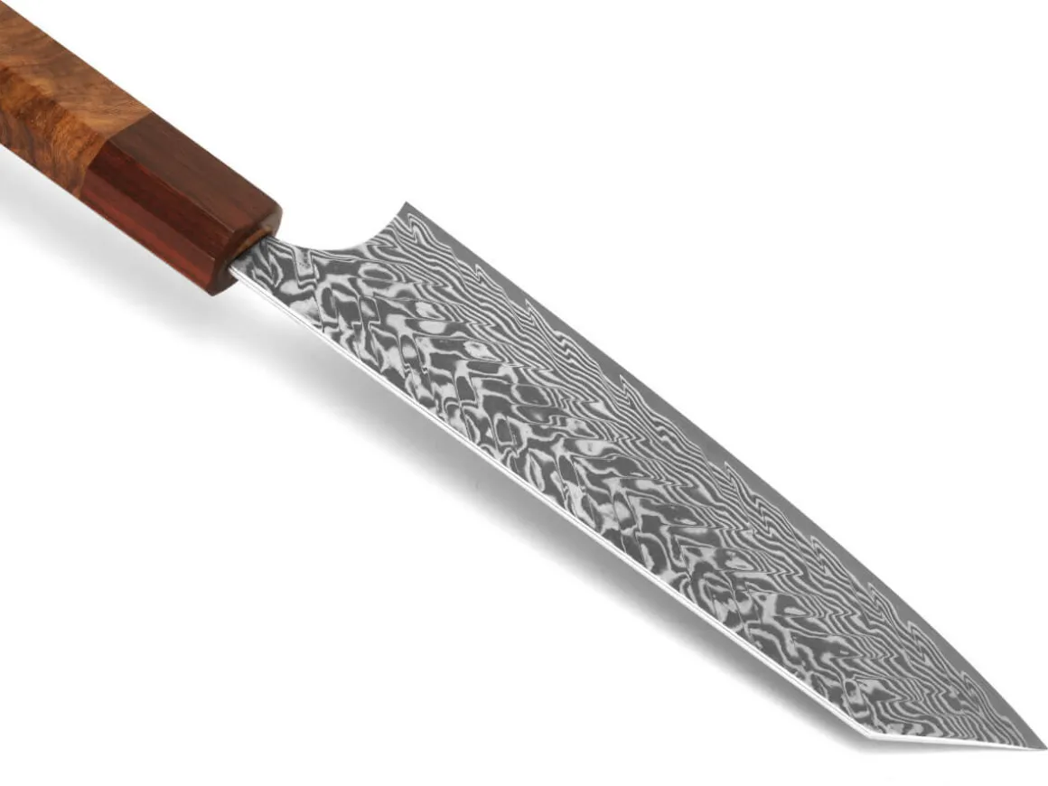 ORYOKI Bunka Messer|Damastmesser*Damastmesser Bunka 170 SG2, 63 Lagen, Quitte