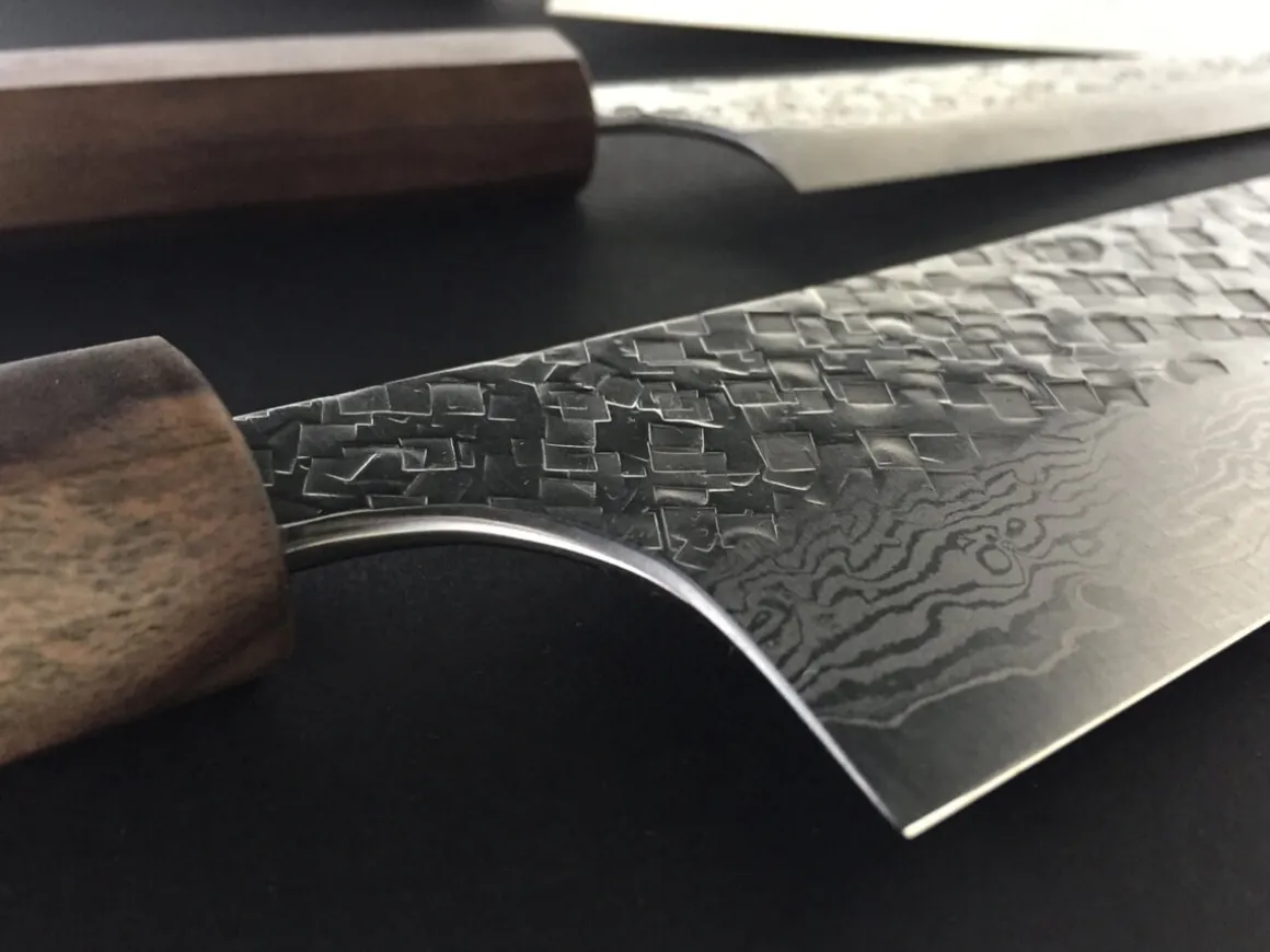 ORYOKI Bunka Messer|Damastmesser*Damastmesser Bunka 170 White Ebony, 35 Lagen
