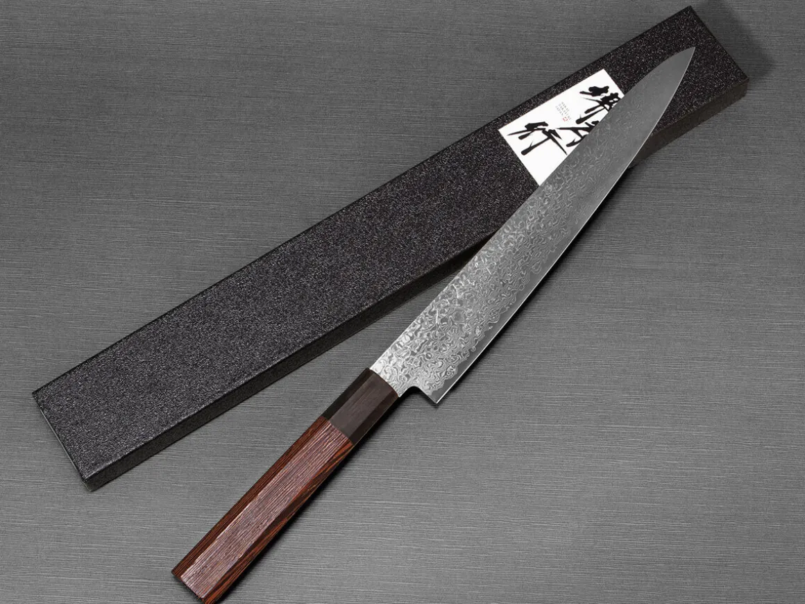 ORYOKI Sashimi Messer|Damastmesser*Damastmesser Ginga Sujihiki 240, ZA-18