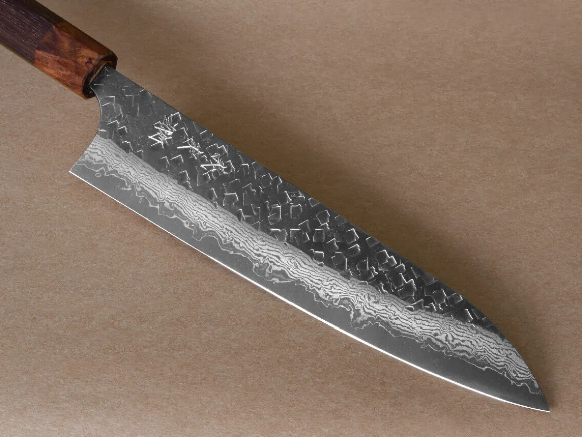 ORYOKI Gyuto Messer|Damastmesser*Damastmesser Gyuto 210 Rose Ebony, 35 Lagen
