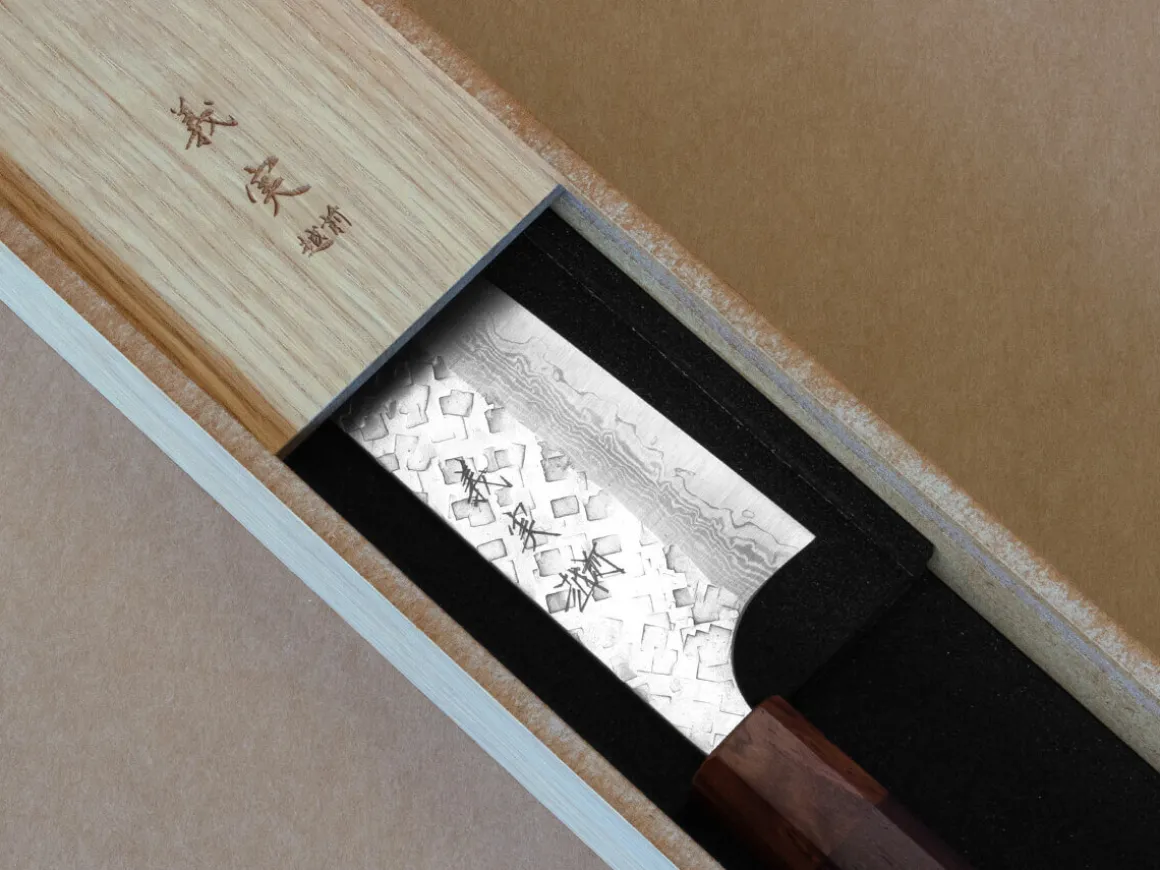ORYOKI Gyuto Messer|Damastmesser*Damastmesser Gyuto 210 Rose Ebony, 35 Lagen