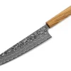 ORYOKI Gyuto Messer|Damastmesser*Damastmesser Gyuto 210 SG2, 63 Lagen, Olive