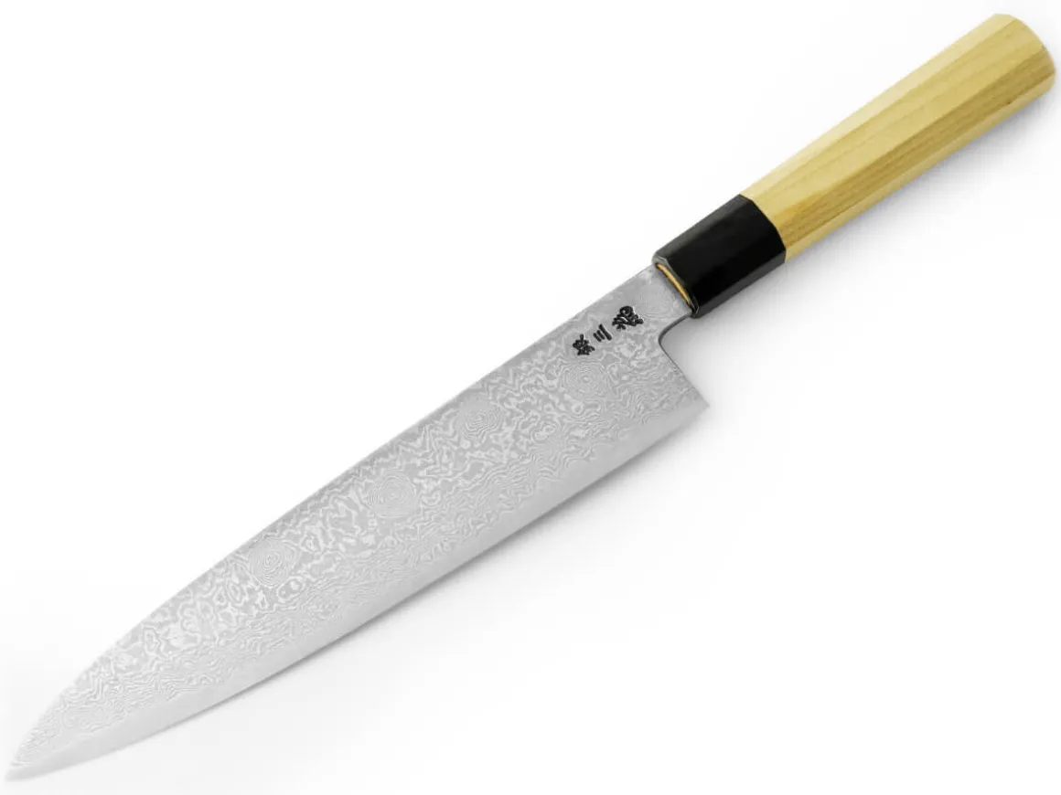 ORYOKI Gyuto Messer|Damastmesser*Damastmesser Gyuto 240, Silver Steel