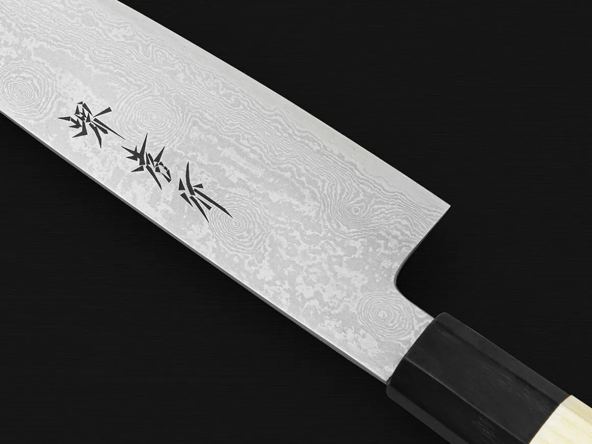 ORYOKI Gyuto Messer|Damastmesser*Damastmesser Gyuto 240, Silver Steel