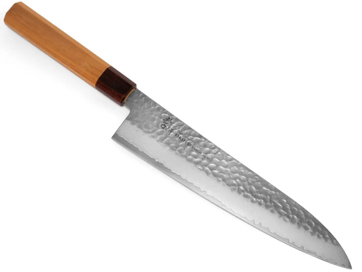 ORYOKI Gyuto Messer|Damastmesser*Damastmesser Gyuto 240, VG-10, Hammerschlag