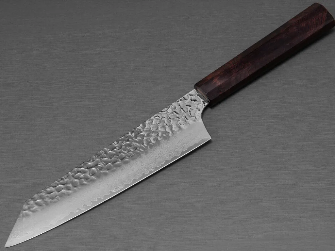 ORYOKI Gyuto Messer|Damastmesser*Damastmesser Kengata Gyuto 190, 33 Lagen, Ebony