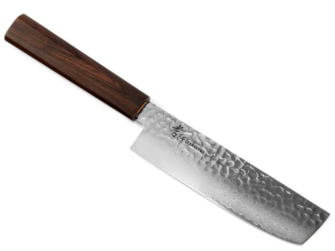 ORYOKI Nakiri Messer|Damastmesser*Damastmesser Nakiri 160, 33 Lagen, Ebony