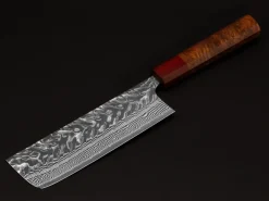 ORYOKI Nakiri Messer|Damastmesser*Damastmesser Nakiri 165 SG2, 63 Lagen, Quitte