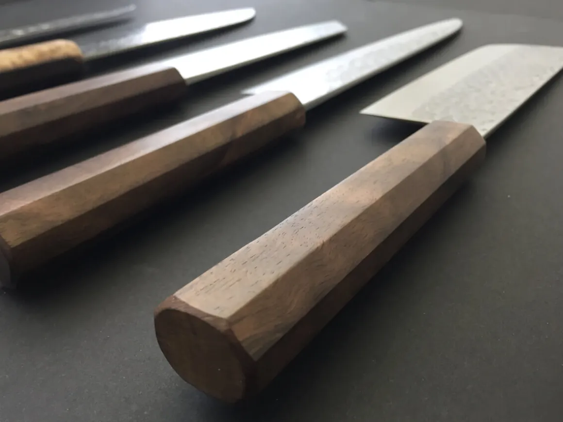 ORYOKI Nakiri Messer|Damastmesser*Damastmesser Nakiri 165 White Ebony, 35 Lagen