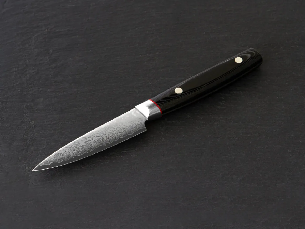 ORYOKI Petty Messer|Damastmesser*Damastmesser Saiun Schälmesser, 90 mm, 32 Lagen