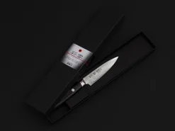 ORYOKI Petty Messer|Damastmesser*Damastmesser Saiun Schälmesser, 90 mm, 32 Lagen