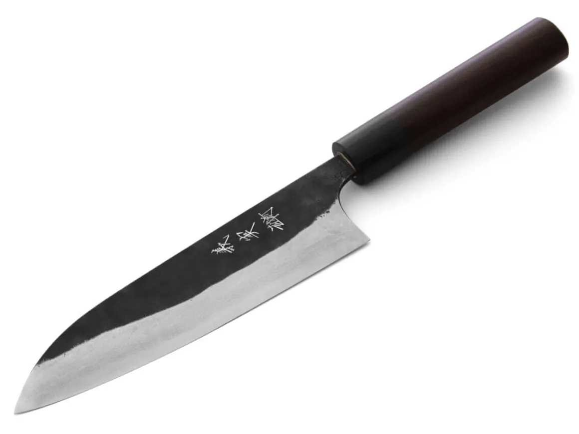 ORYOKI Santokumesser|Damastmesser*Damastmesser Santoku 165 Kuroshiage Nami, 12 Lagen