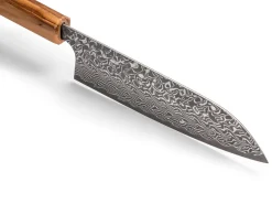 ORYOKI Santokumesser|Damastmesser*Damastmesser Santoku 170 SG2, 63 Lagen, Olive