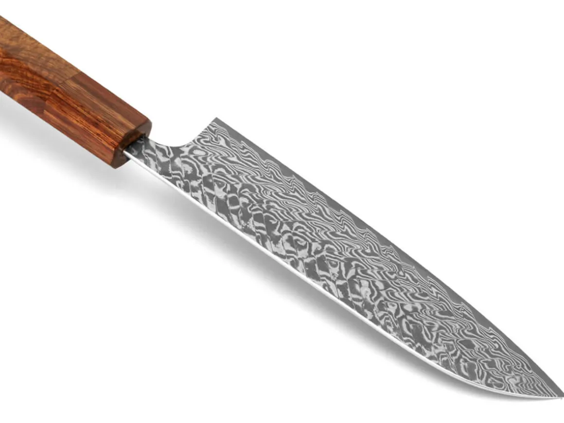 ORYOKI Santokumesser|Damastmesser*Damastmesser Santoku 170 SG2, 63 Lagen, Quitte