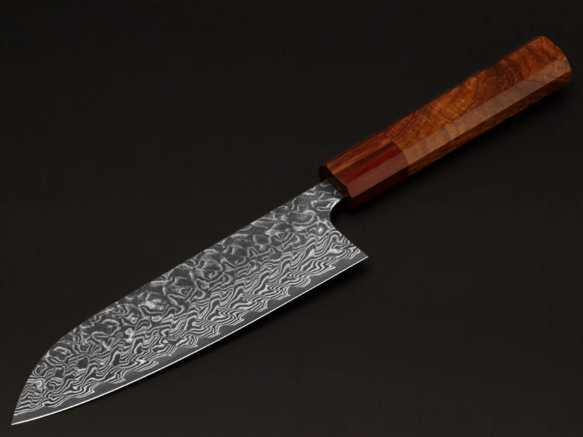 ORYOKI Santokumesser|Damastmesser*Damastmesser Santoku 170 SG2, 63 Lagen, Quitte