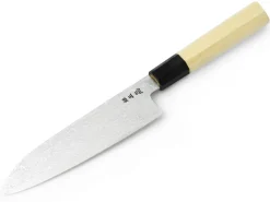 ORYOKI Santokumesser|Damastmesser*Damastmesser Santoku 180, Silver Steel