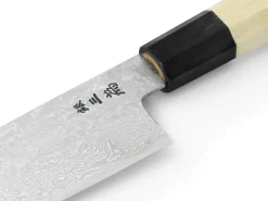 ORYOKI Santokumesser|Damastmesser*Damastmesser Santoku 180, Silver Steel