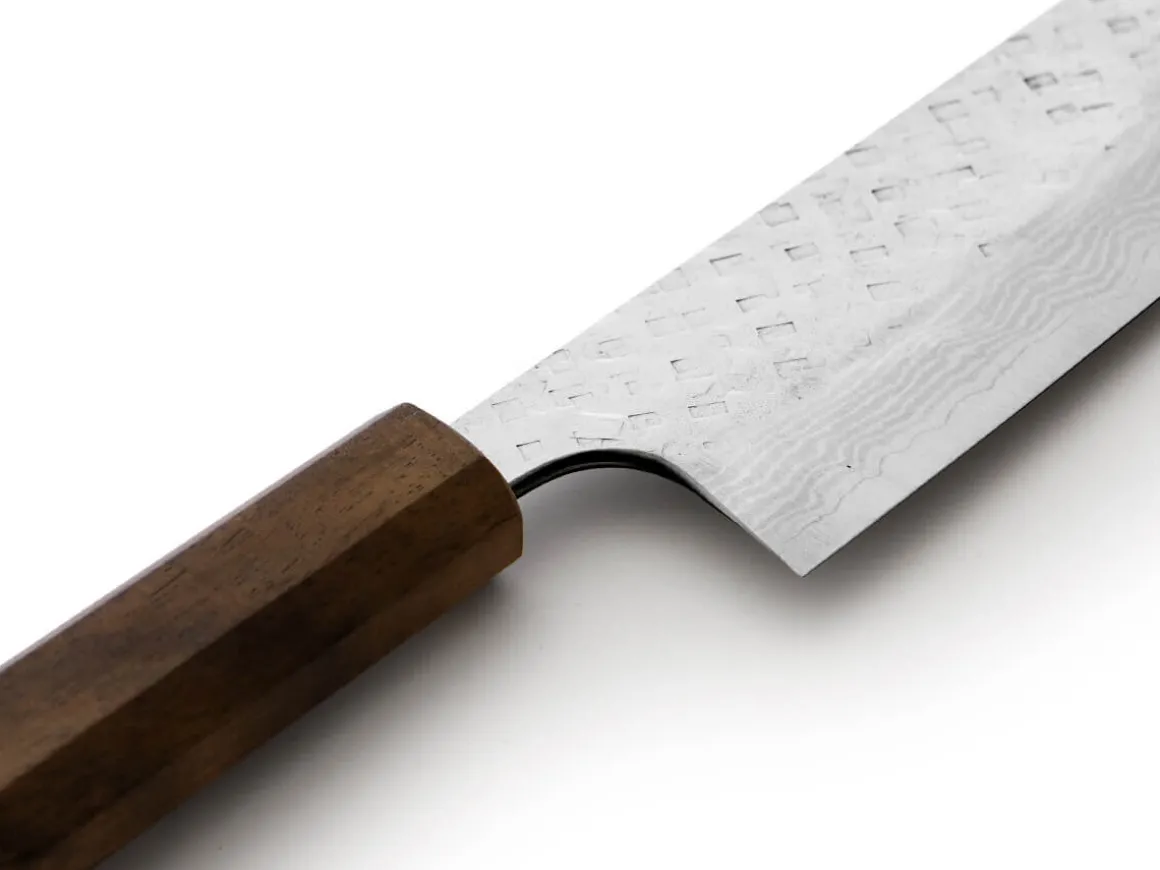 ORYOKI Santokumesser|Damastmesser*Damastmesser Santoku 165 White Ebony, 35 Lagen