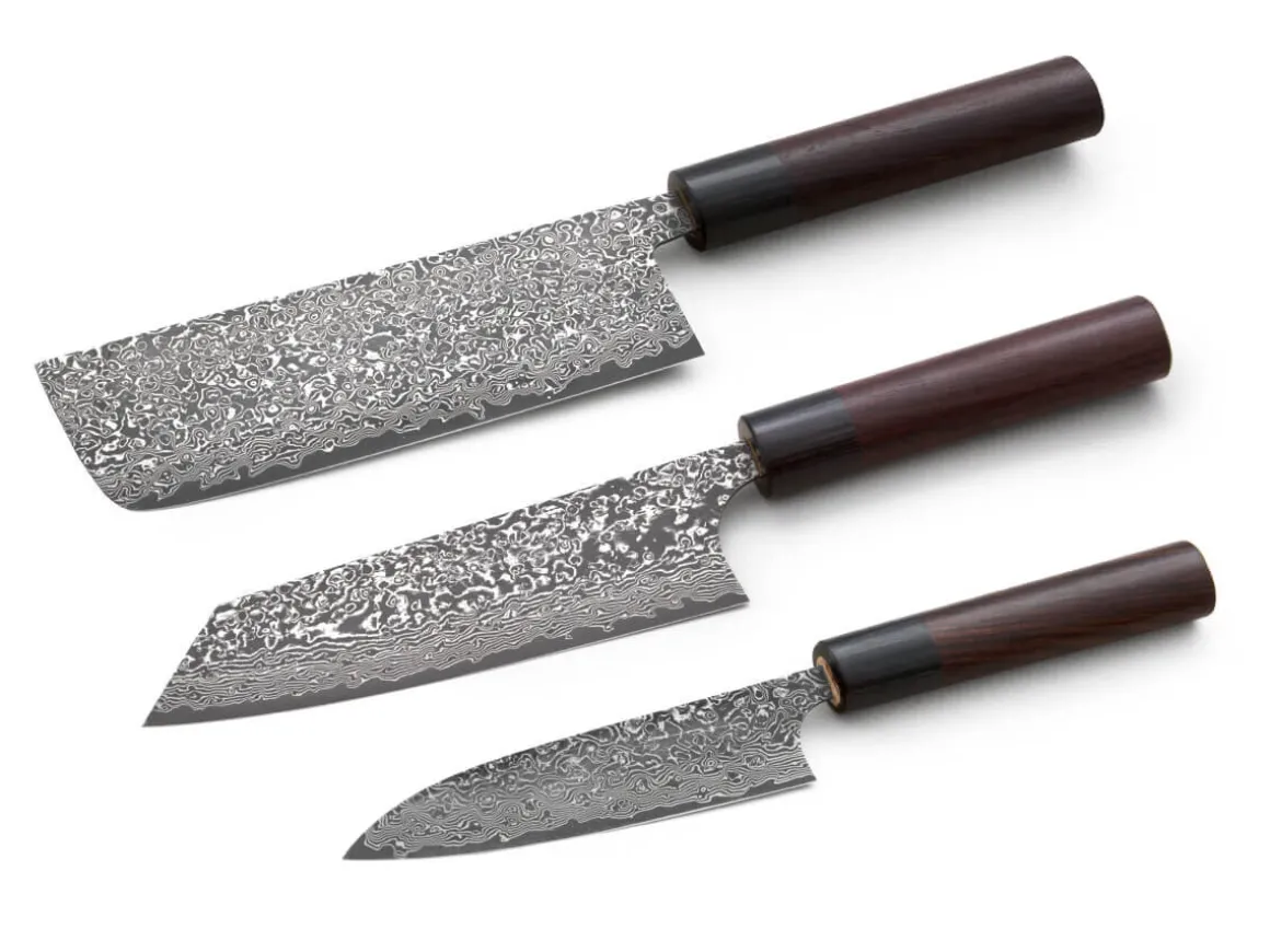 ORYOKI Messersets*Damastmesser Set Bunka