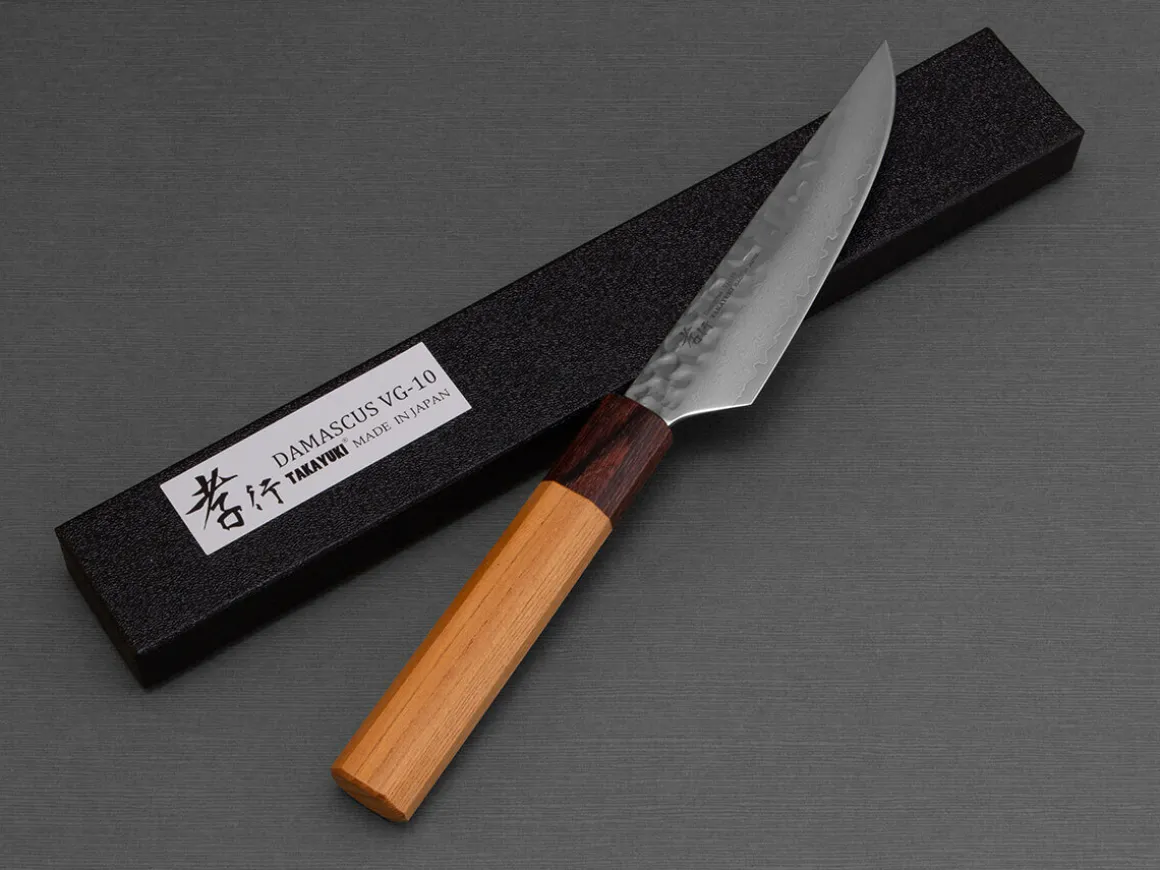 ORYOKI Petty Messer|Damastmesser*Damastmesser Steakmesser 120, VG-10, Hammerschlag