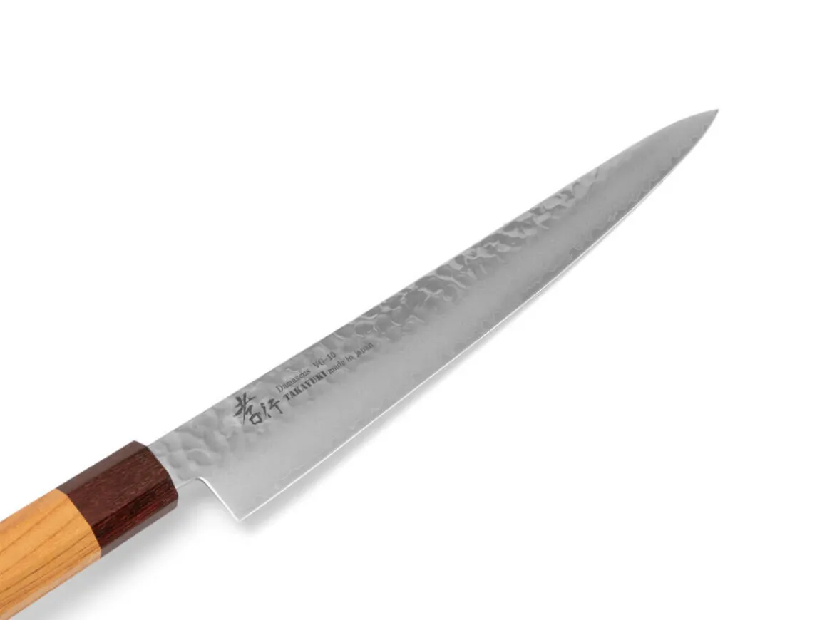 ORYOKI Sashimi Messer|Damastmesser*Damastmesser Sujihiki 240, VG-10, Hammerschlag