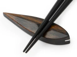 ORYOKI Essstäbchen*Essstäbchen Ablage Tsuyoi te ebony, Ebenholz