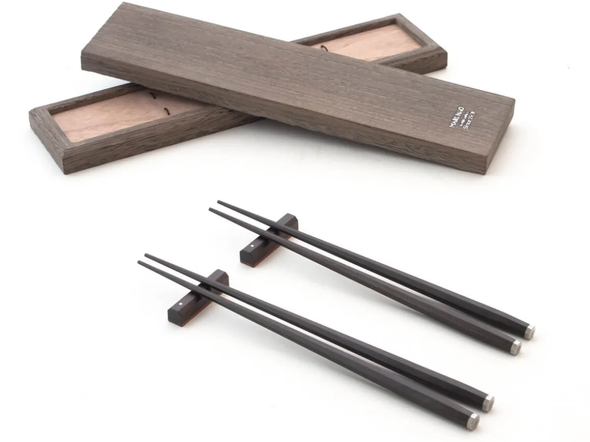 ORYOKI Essstäbchen*Essstäbchen Set Omosa, 2 Ablagen, Geschenkverpackung