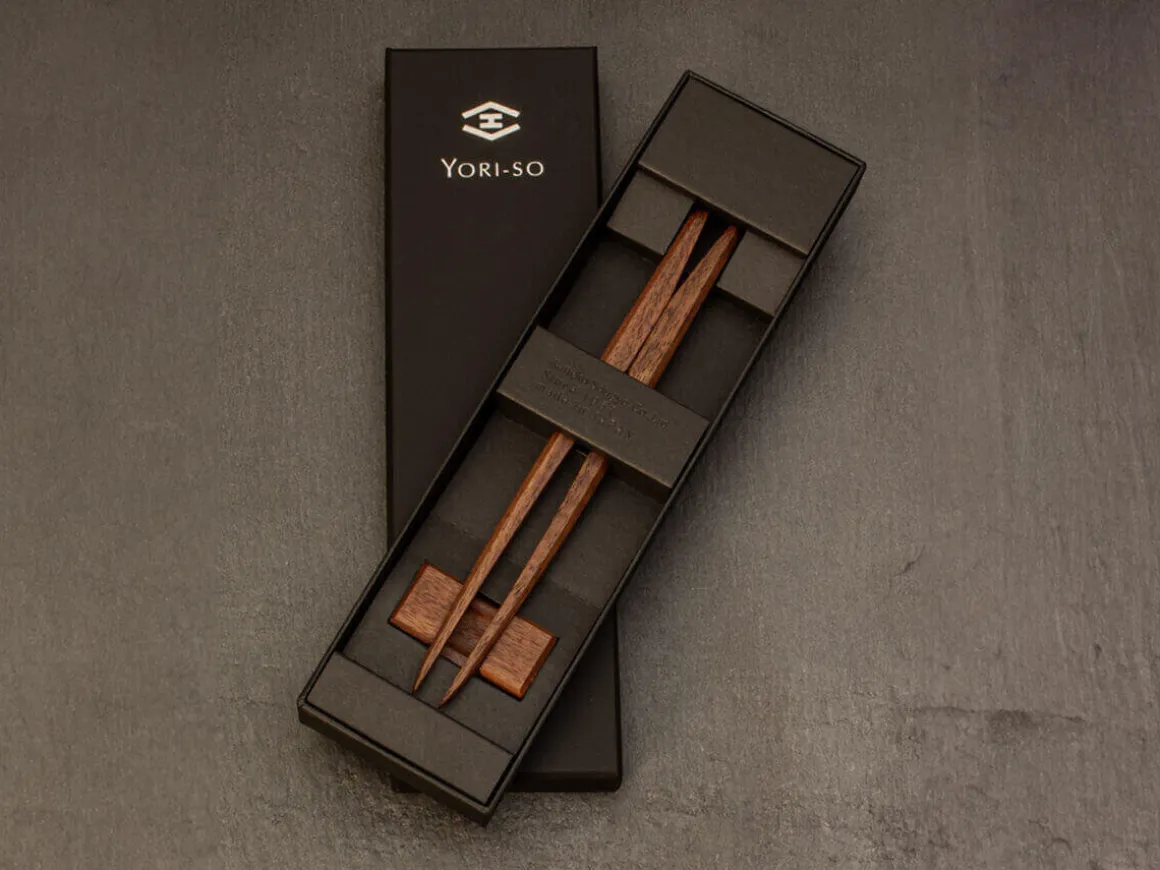 ORYOKI Essstäbchen*Essstäbchenzange YORI-SO Walnuss, 3 Längen