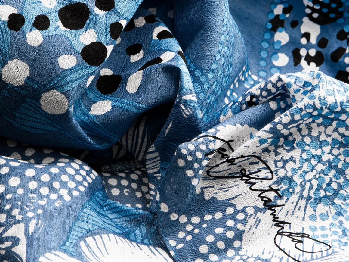 ORYOKI Furoshiki*Furoshiki Kukka, blau, 90 x 90 cm