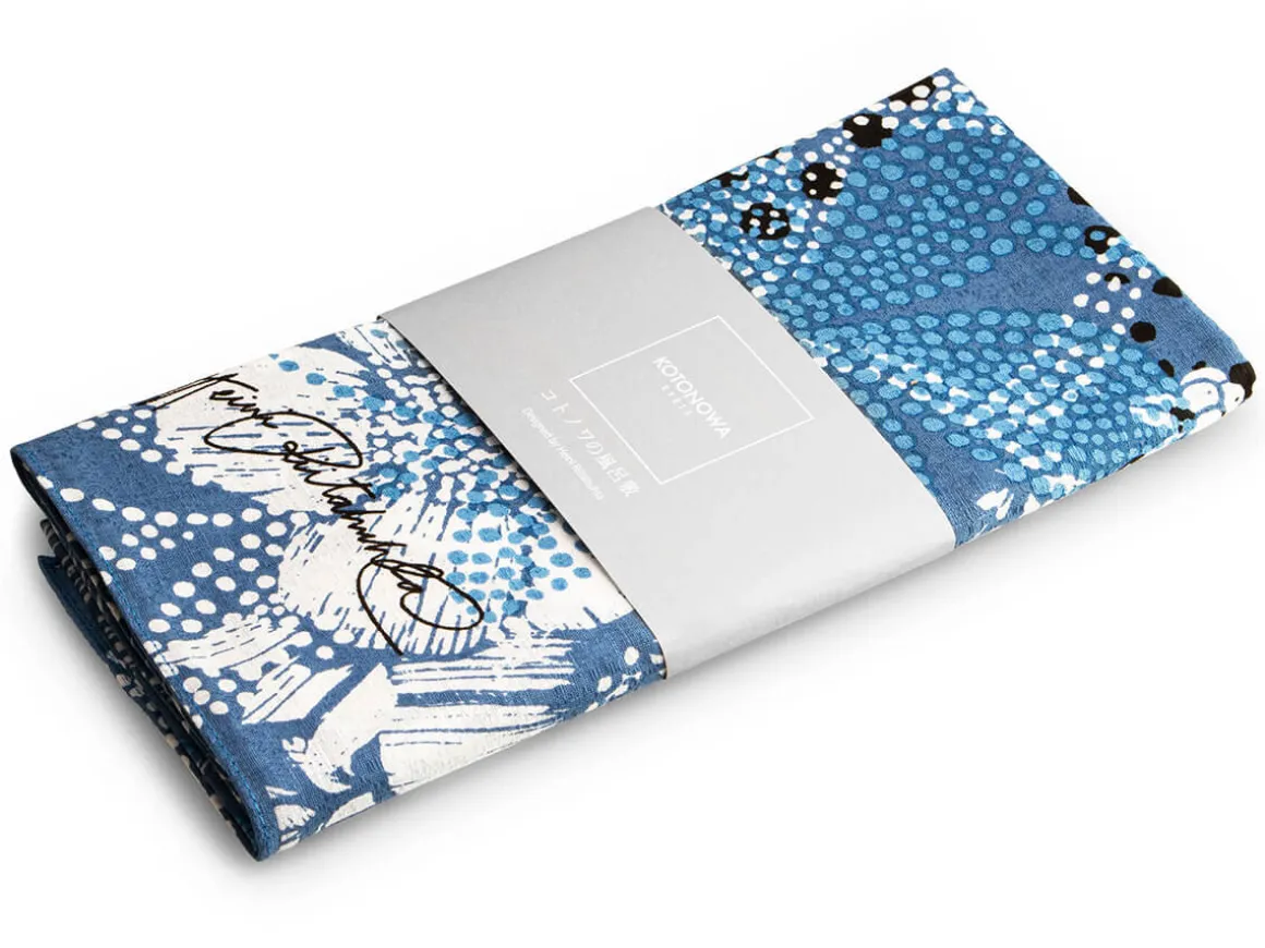 ORYOKI Furoshiki*Furoshiki Kukka, blau, 90 x 90 cm
