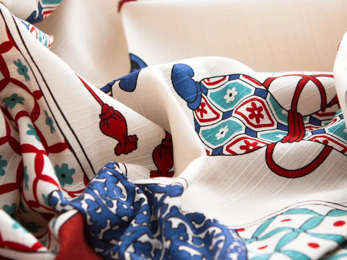 ORYOKI Furoshiki*Geschenkset Chiyogami mit Furoshiki Imari L