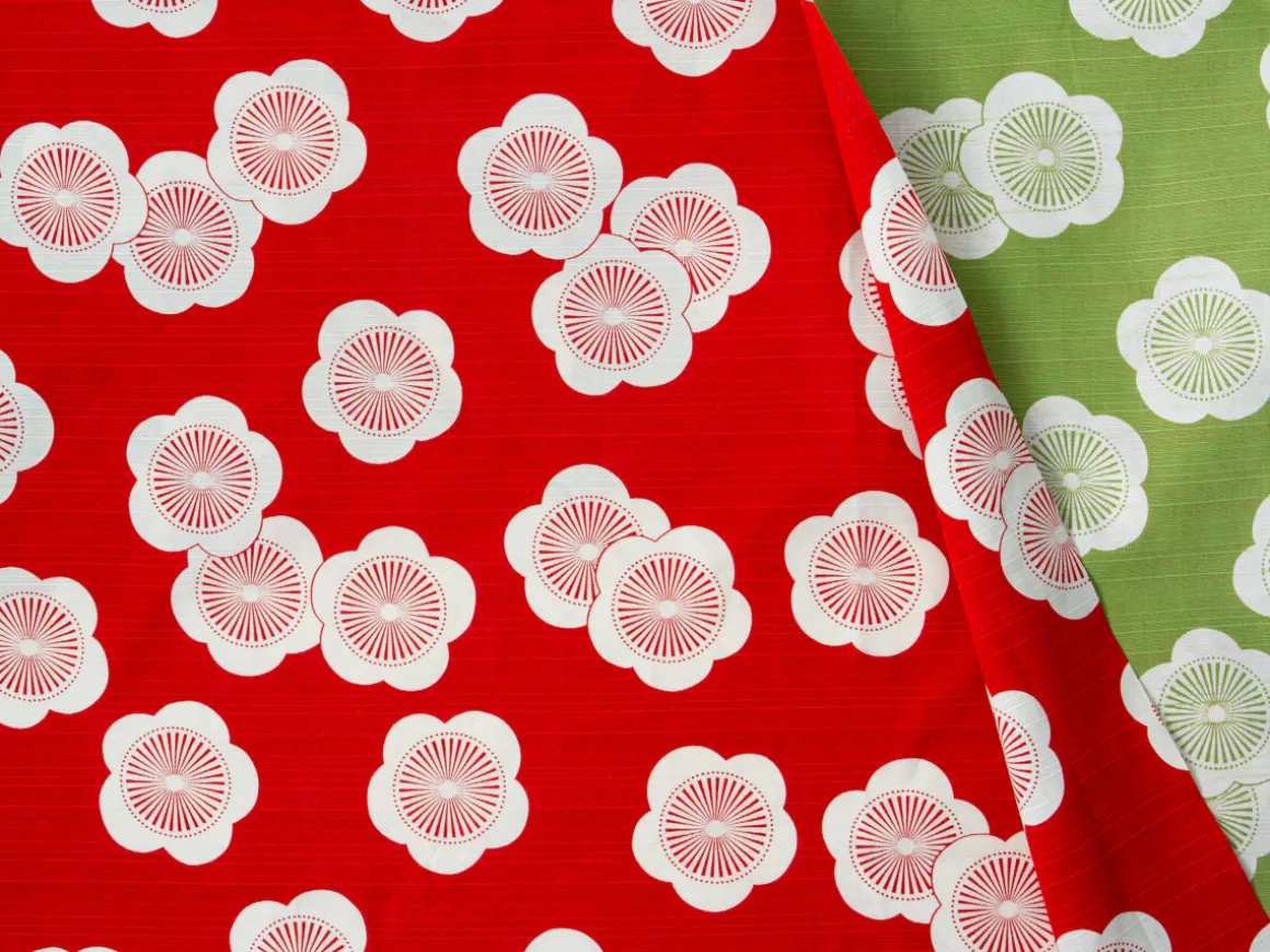 ORYOKI Furoshiki*Geschenkset Chiyogami mit Furoshiki Hana, doppelseitig