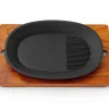 ORYOKI Gusseisenpfannen*Gusseisen Grillpfanne Oval