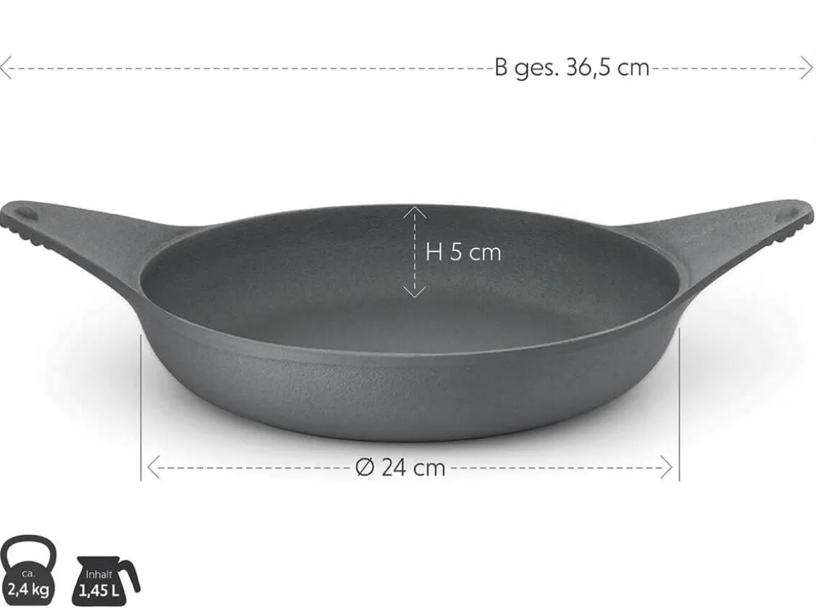 ORYOKI Gusseisenpfannen*Gusseisenpfanne NakedPan, Ø 24 cm, OIGEN