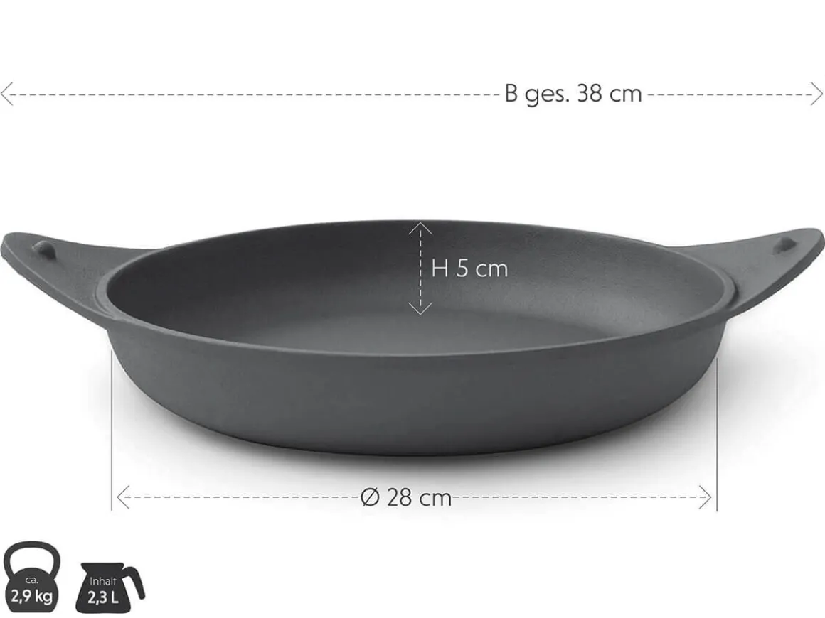 ORYOKI Gusseisenpfannen*Gusseisenpfanne NakedPan, Ø 28 cm, OIGEN