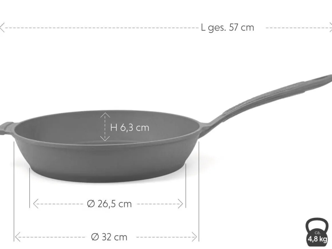 ORYOKI Gusseisenpfannen*Gusseisenpfanne Solitto, 30cm