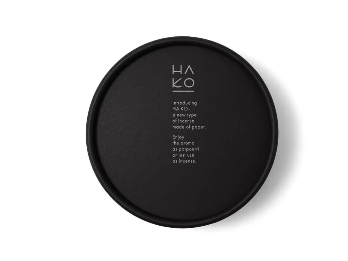 ORYOKI HA KO Paper Incense*HA KO Paper Incense Black Box Relax, 6 Blatt