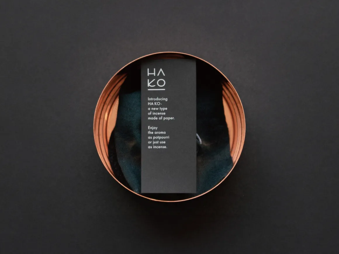 ORYOKI HA KO Paper Incense*HA KO Paper Incense Black Can Sleep, 7 Blatt