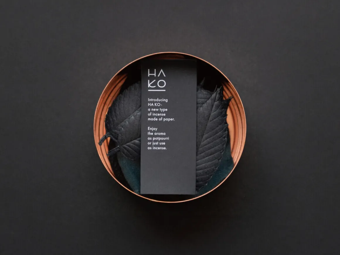 ORYOKI HA KO Paper Incense*HA KO Paper Incense Black Can Sleep, 7 Blatt