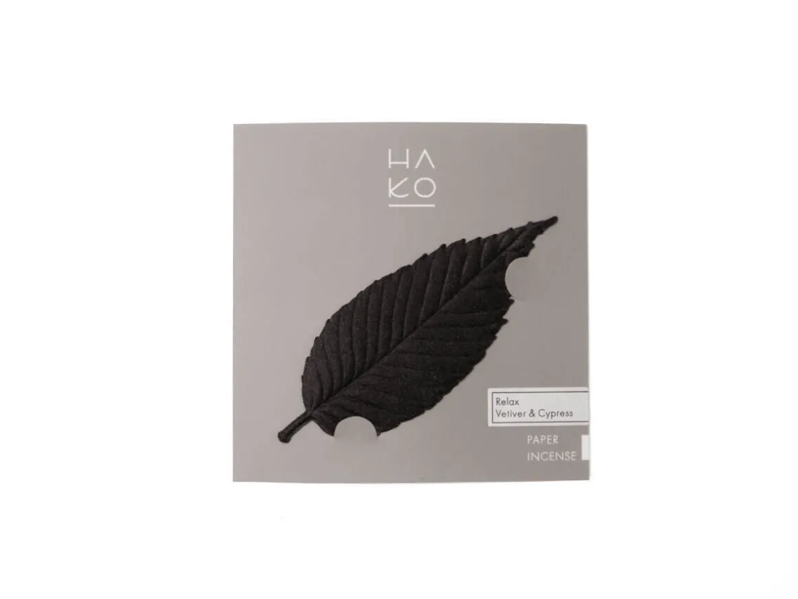 ORYOKI HA KO Paper Incense*HA KO Paper Incense Black Relax, 1 Blatt