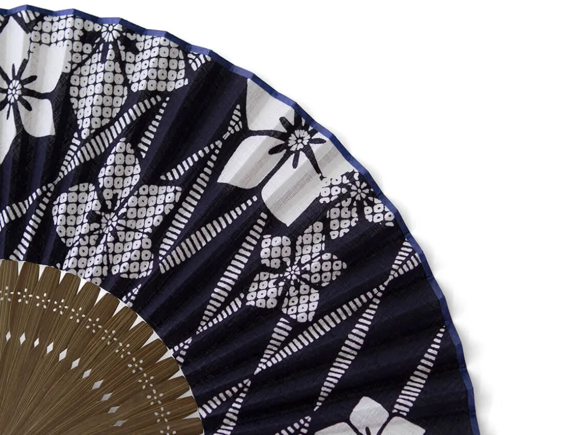 ORYOKI Handfächer*Handfächer Aihitoe Kon, blau