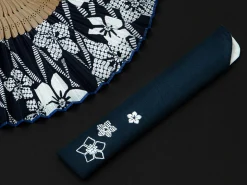 ORYOKI Handfächer*Handfächer Aihitoe Kon, blau
